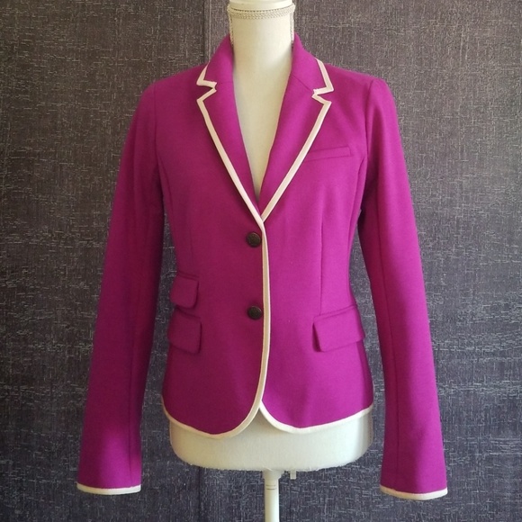 GAP Dark Magenta Academy Blazer in Jersey - Picture 2 of 7